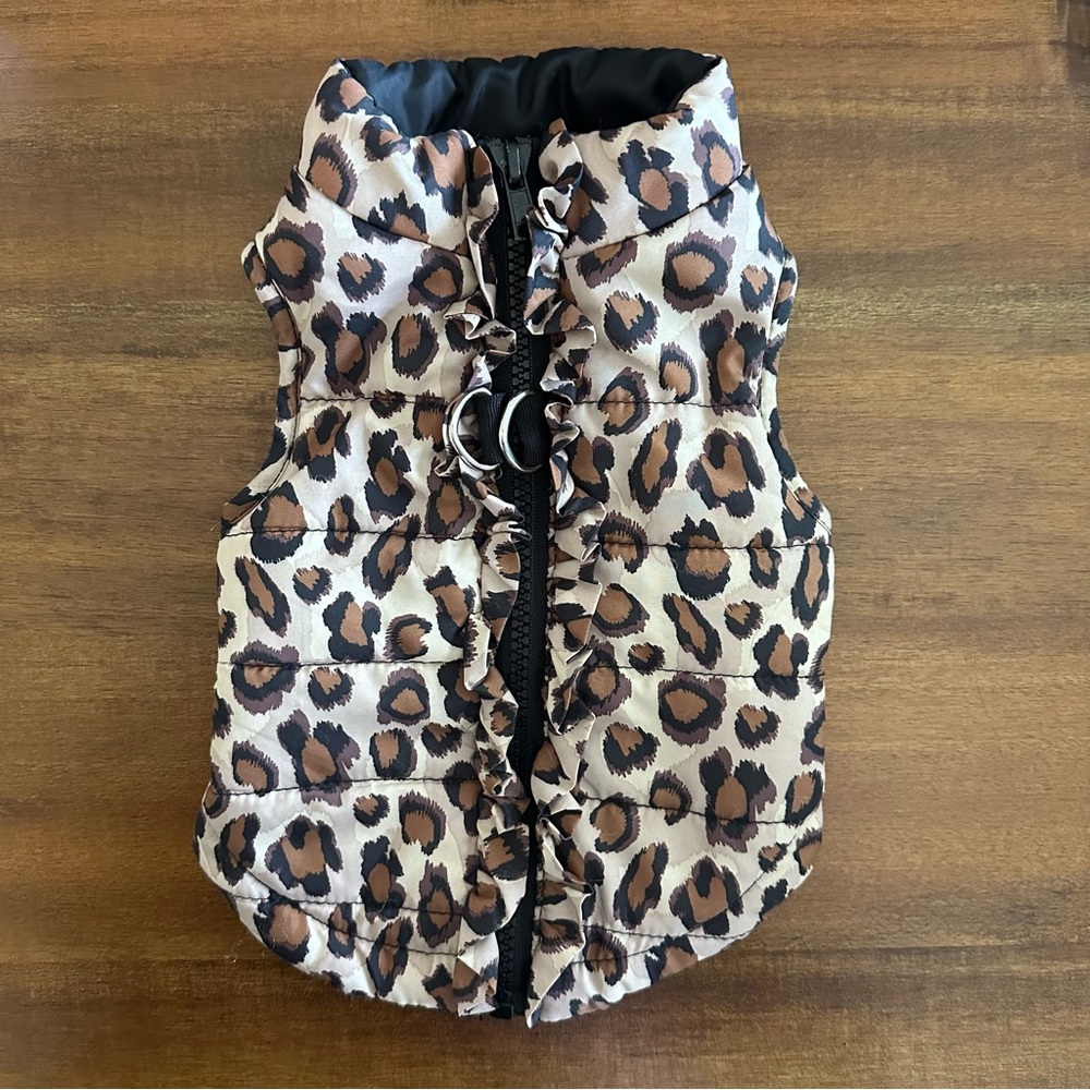 Lulu Pink Leopard Dog Vest/Jacket